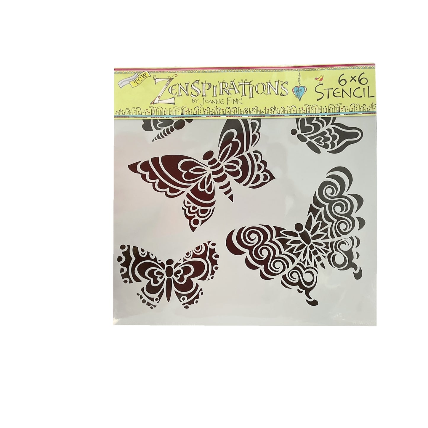 The Crafter's Workshop Zenspirations Butterfly Stencil - 6" x 6"