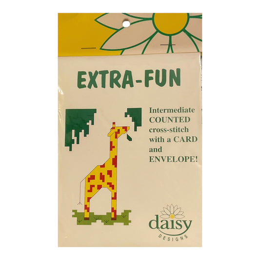 Daisy Designs Extra-Fun Giraffe Counted Cross Stitch Card Kit