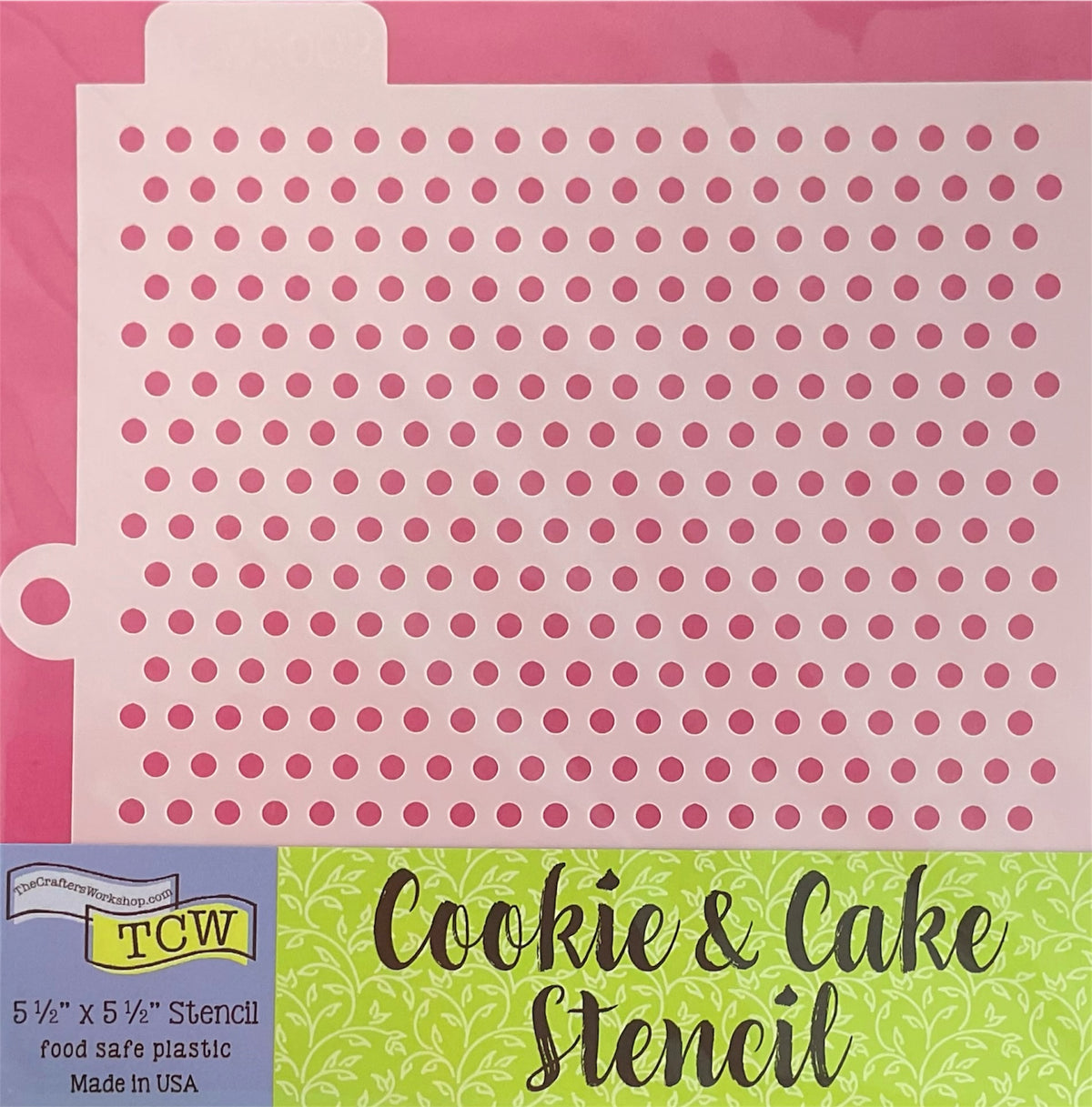 The Crafter's Workshop Cookie & Cake Stencil 5.5" x 5.5"
