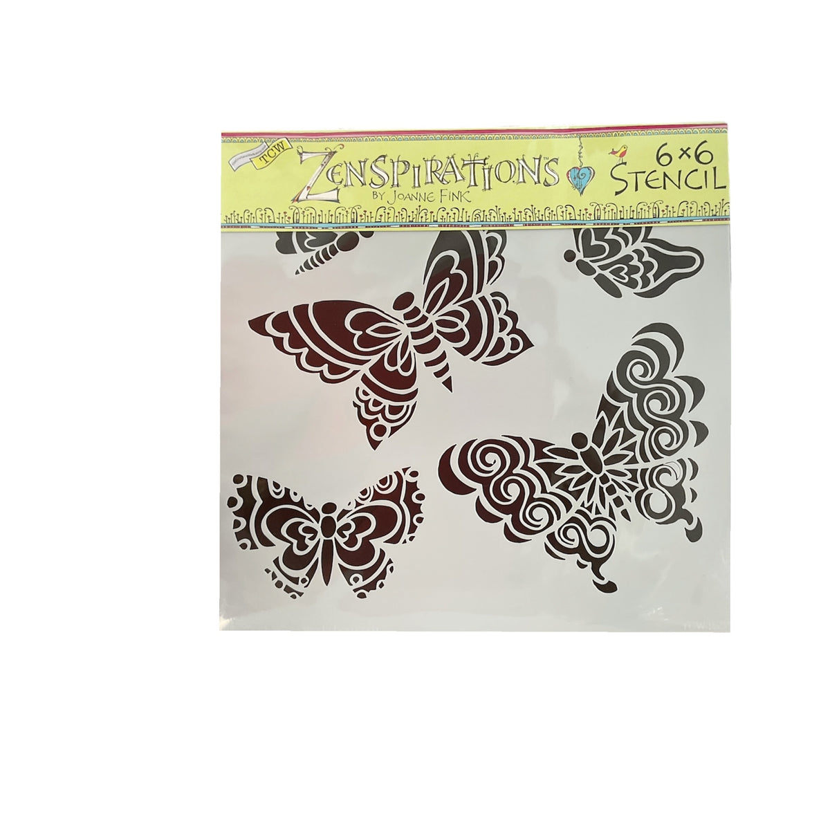 The Crafter's Workshop Zenspirations Butterfly Stencil - 6" x 6"